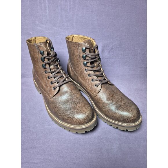 Steve Madden Men\'s combat laced ankle boots
